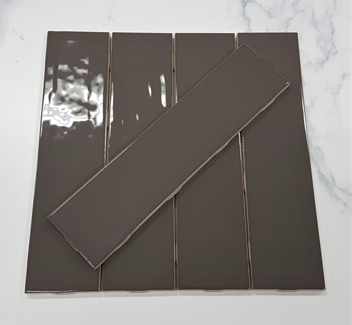 Ambra_Glossy_Dark_Brown_65x266_ceramic_subway_wall_tile_melbourne_mitcham_tiles