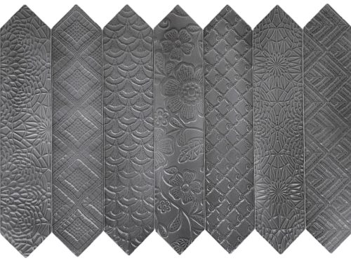 Cifre_ceramica_Optics_Decor_Antracite_65x322_picket_fence_ceramic_wall_tile_mitcham_tile_centre_melbourne_tiles_pattern_greyy