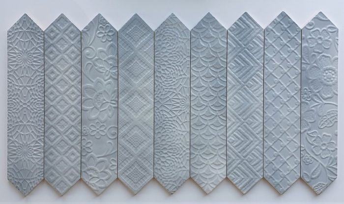 Cifre_ceramica_Optics_Decor_Turquoise_65x332_picket_fence_ceramic_wall_tile_mitcham_tile_centre_melbourne_tiles_pattern_grey