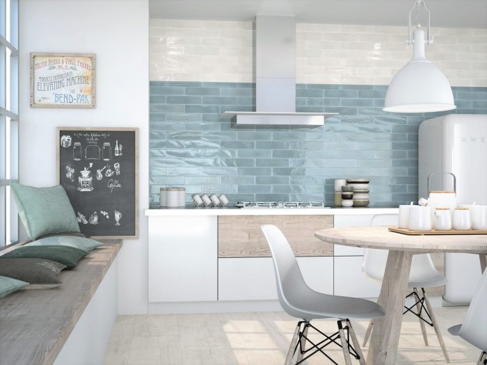 Opal_Sky_Gloss_ceramic_subway_wall_lifestyle_kitchen_made_in_spain_Blue_mitcham_tile_centre_melbourne