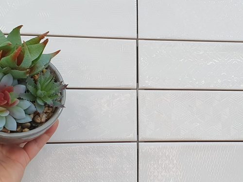 Opal_Snow_Decor_Feature_75x300_Gloss_ceramic_subway_wall_made_in_spain_white_mitcham_tile_centre_melbourne