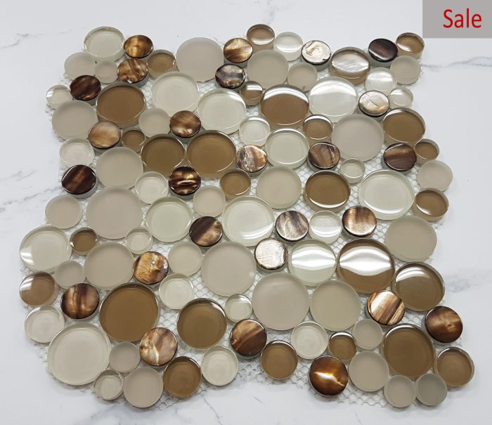 Bubbles Circles Mixed Glass Mosaic GMC SH-008