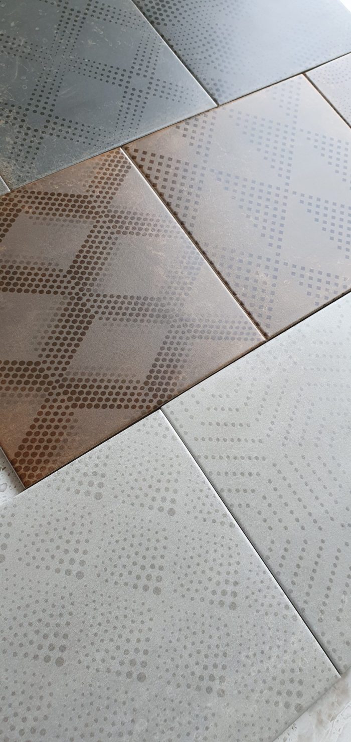 Industrial_Silver_Copper_Black_200x200_made_in_spain_porcelain_floor_tile_encaustic_look_decor_designer_mitcham_tile_centre_melbourne_tiles