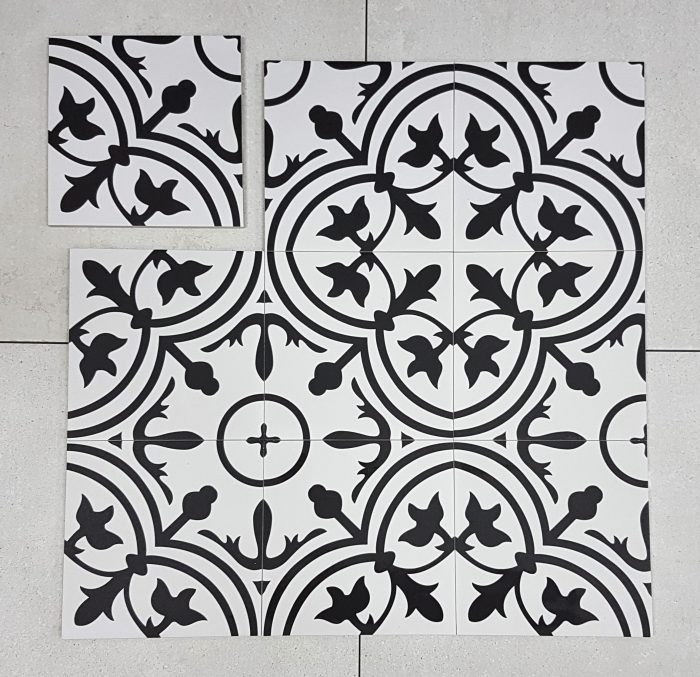 vermont_classic_white_black_encaustic_look_porcelain_floor_tile_cement_Mitcham_tile_centre_nunawading_melbourne