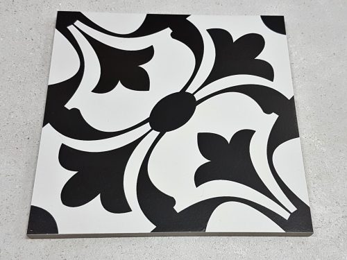 melbourne_vermont_valencia_black_white_ encaustic_look_porcelain_floor_tile_cement_Mitcham_tile_centre_nunawading