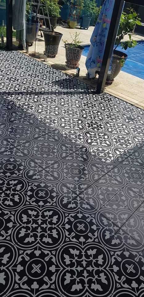 vermont_classic_black_white_ encaustic_look_porcelain_floor_tile_cement_Mitcham_tile_centre_nunawading_melbourne_lifestyle
