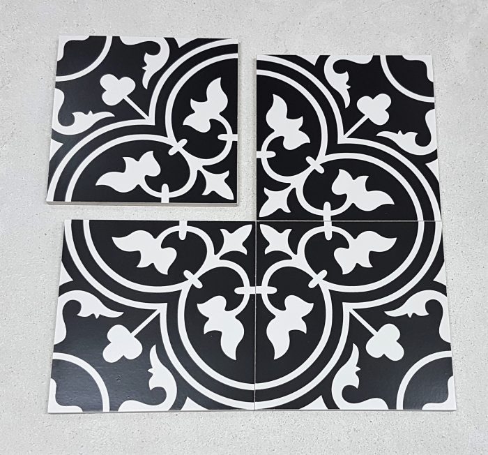 vermont_classic_black_white_ encaustic_look_porcelain_floor_tile_cement_Mitcham_tile_centre_nunawading_melbourne