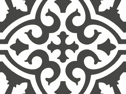 Kenthurst-Black-300x300-Encaustic-Look-Floor-Tile-Made-In-Australia-Mitcham-Tile-Centre
